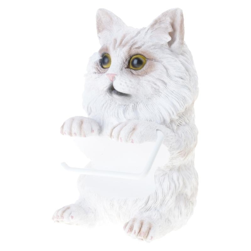 Whimsical Shaped Resin Toilet Paper Holder Wall Mounted Bathroom Compact For Space Optimization