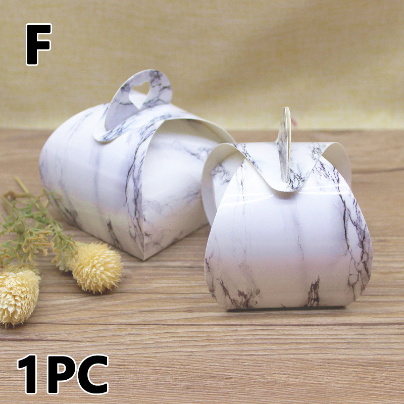 1Pc Box Mini Candy Box Paper Cute Cartoon Boxes Wedding Birthday Party Baby Shower Favors Biscute Cookies Packing Supplies: 06 marble