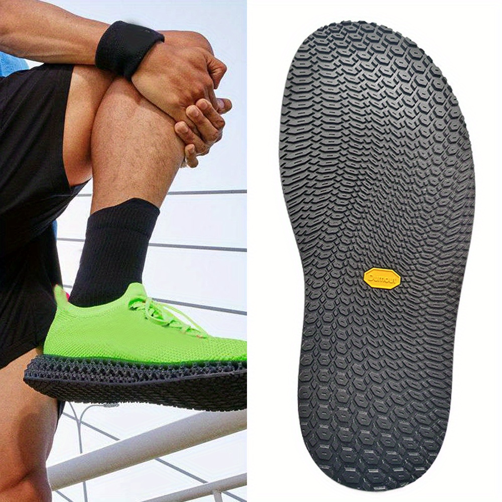 1 Pair Anti-Slip Rubber Shoe Sole Protectors - Full Sneaker Repair Insoles, DIY Foot Pad Stickers For Enhanced Grip And Durabili