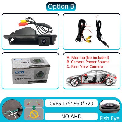 1080P AHD Rear view camera hd For Nissan March Renault Logan Renault Sandero car camera Vehicle Reversing camera Night vision: Static -175 de