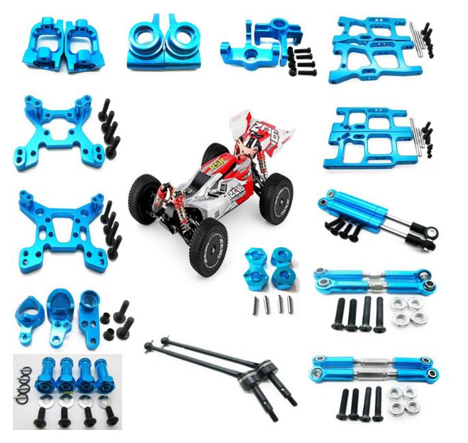 Wltoys 144001 1/14 2,4G RC Buggy teile metall upgrade c sitz lenkung tasse schaukel arm antriebswelle lager Schock absorber combiner