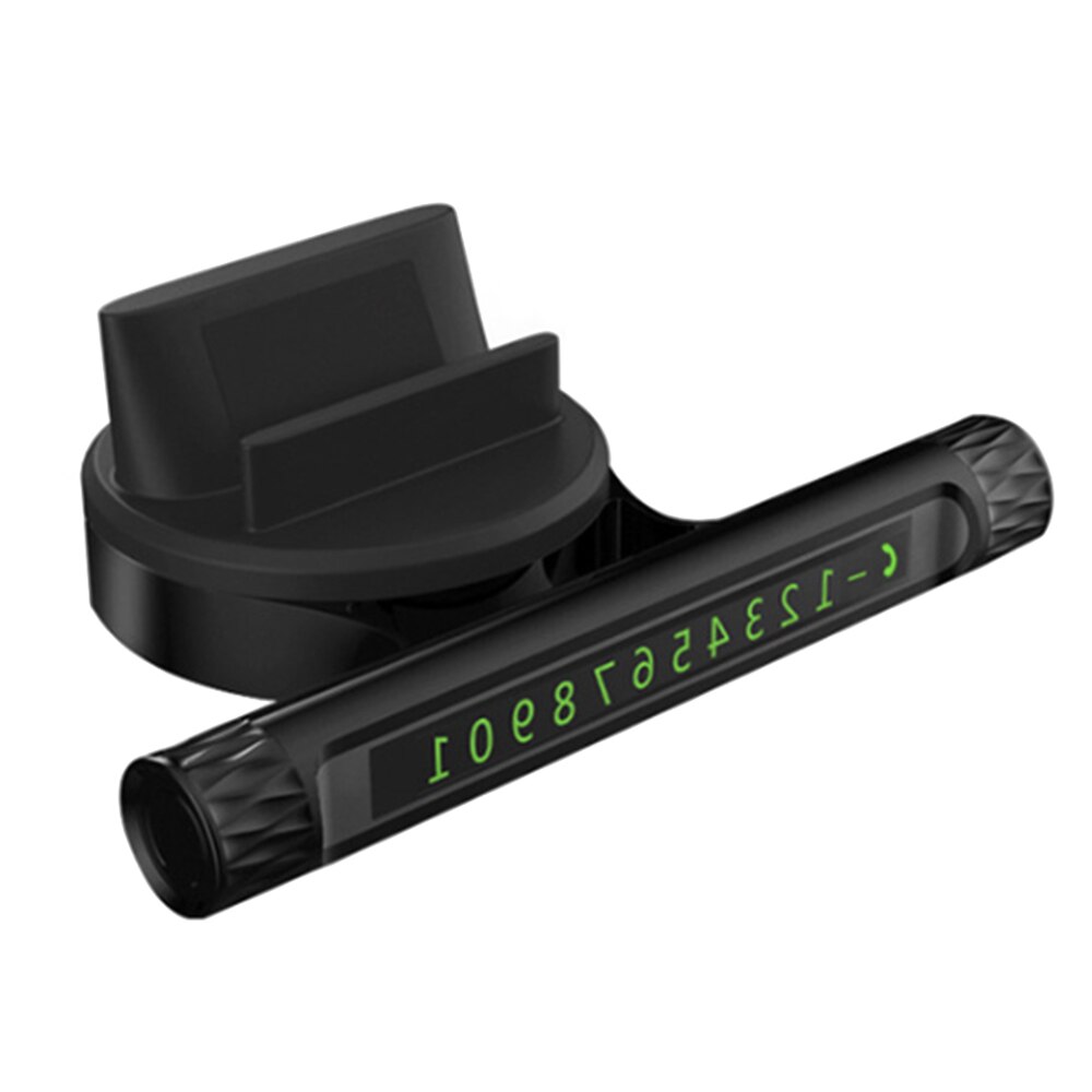 Soporte para estacionamiento temporal de coche, tarjeta de teléfono, soporte de teléfono, aromaterapia, parada de estacionamiento, accesorios para automóviles, estilismo para automóviles: Black