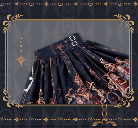 Conjunto de dos piezas de lolita, top y falda gótica punk oscura, estilo palacio gótico, dulce princesa lolita, chica kawaii, estilo uniforme gótico lolita jk