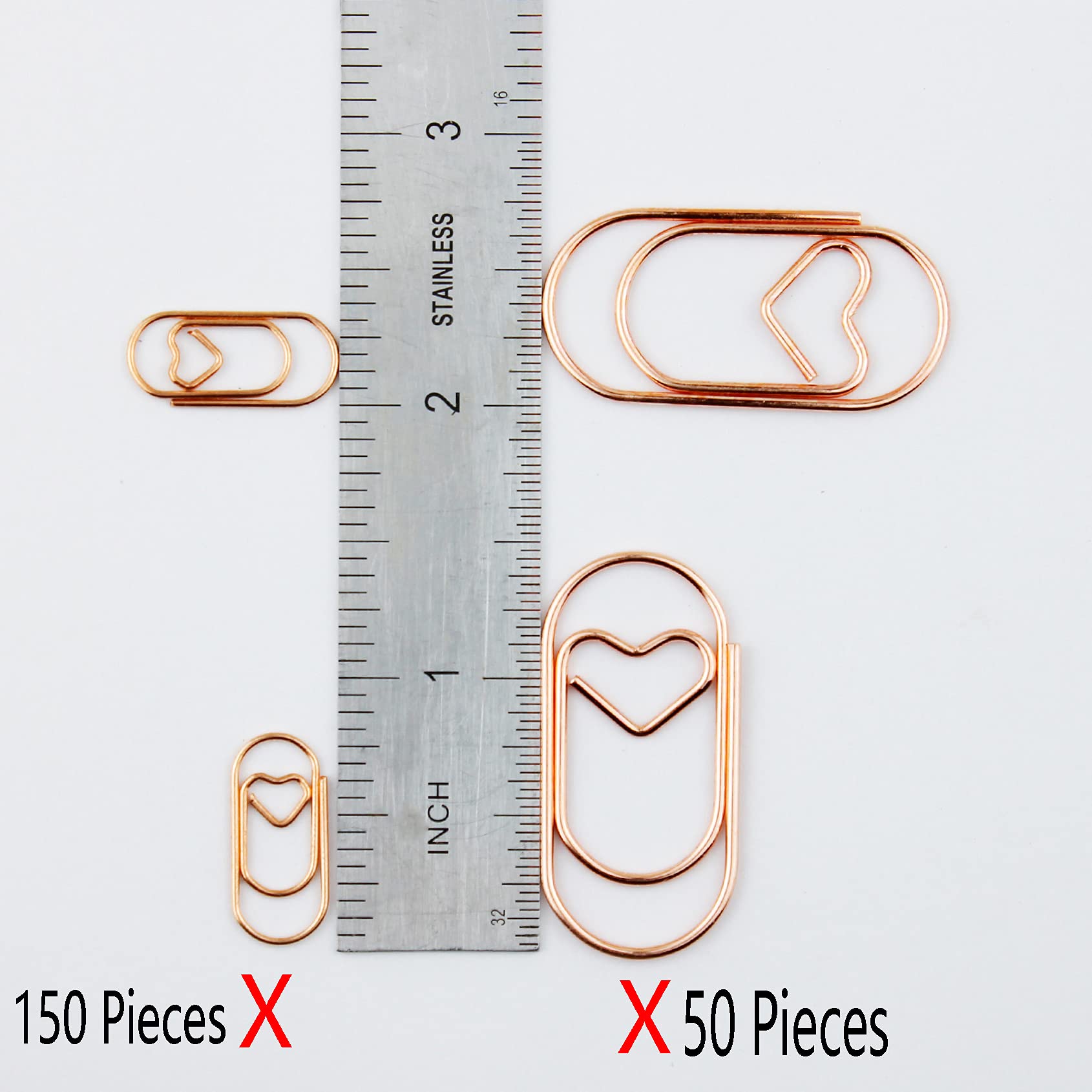 TUTU big Heart Paper Clips Large Cute Paperclips Funny Stainless Steel Fancy Paper Clips Shapes Office Supplies 50Pcs H0599
