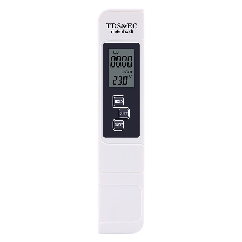Digital PH EC TDS Meter Pen Water Purity Tester LCD Display Litmus Test -2.00-16.00 for Aquarium Pool Monitor Measurement Tool: EC