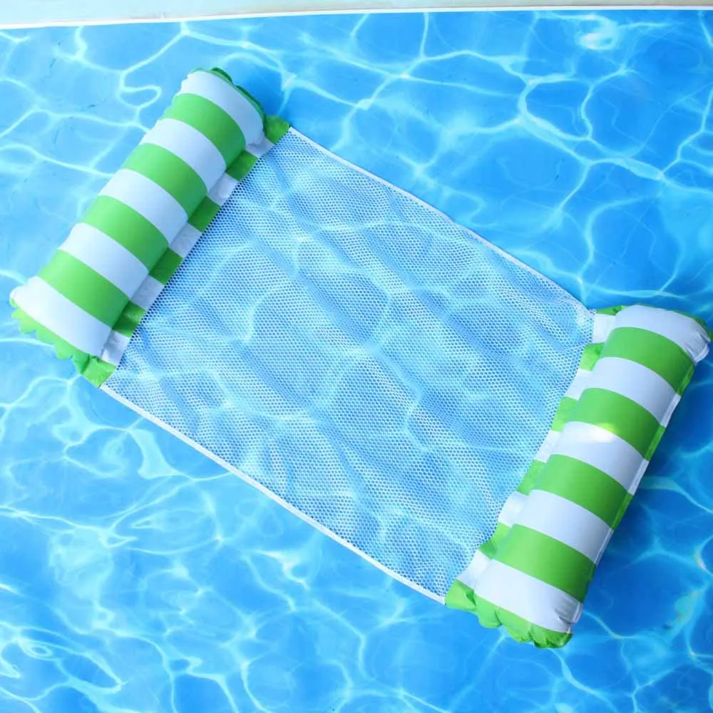 Faltbare Schwimm Wasser Hängematte Float Liege Aufblasbare Pool matte Schwimm Bett Stuhl Schwimmen luft matratze Pool zubehör: YELLOW
