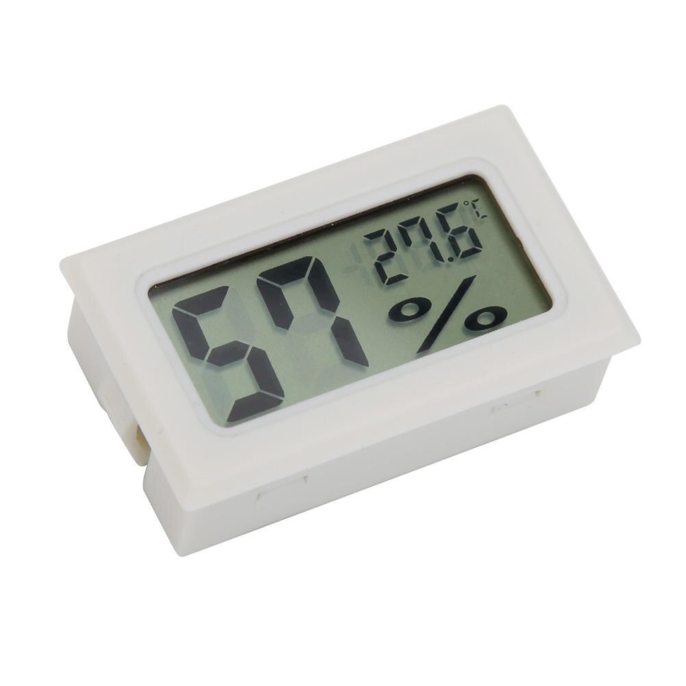 Thermometer Hygrometer Indoor Kamertemperatuur Sensor Mini Digitale Lcd Temperatuur Vochtigheid Meter Weerstation Met Klok