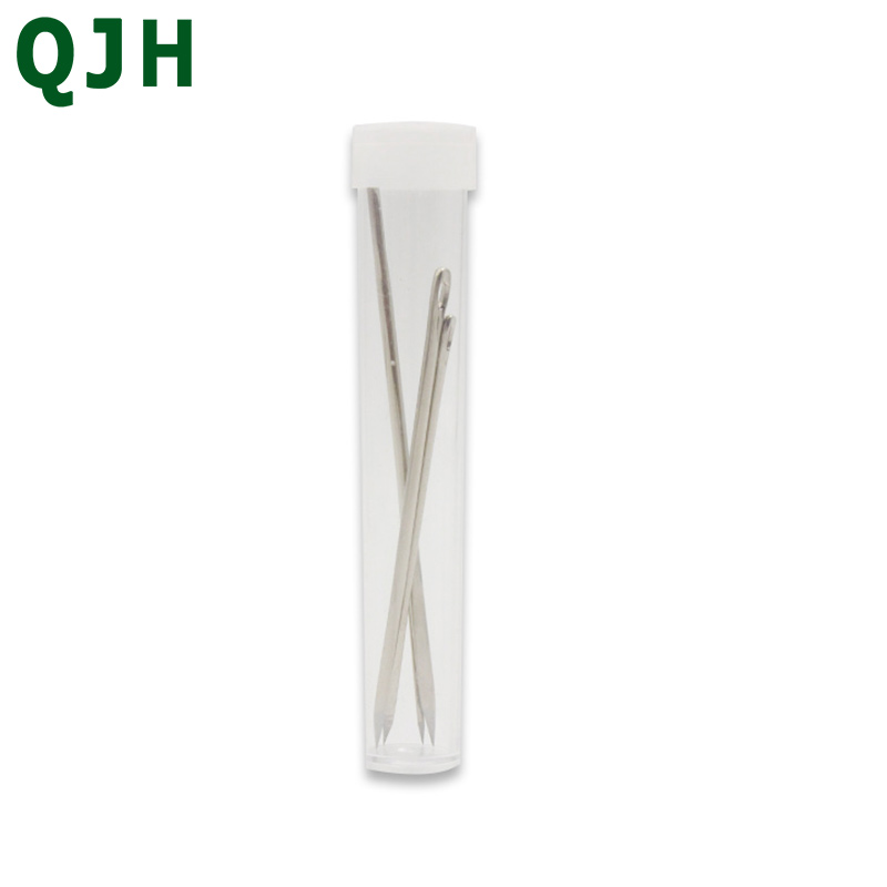 4 unids/set forma Triangular de coser agujas de piel de mano de acero inoxidable de Pin DIY dedicado punto materiales de costura