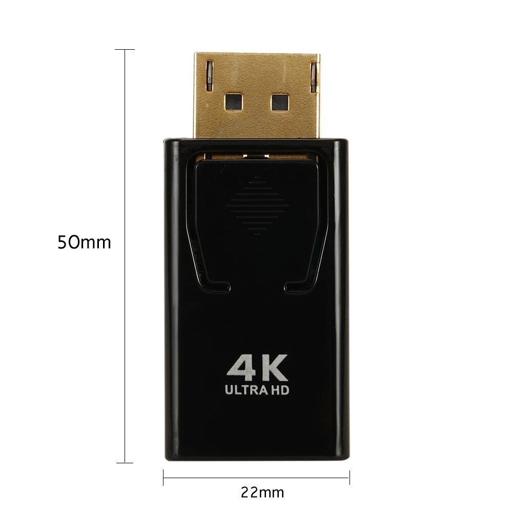 DP to HDMI-compatible Male to Female Adapter Converter 4K@60Hz Displayport 1.2 to HDMI Female Adapter for Monitor Projector