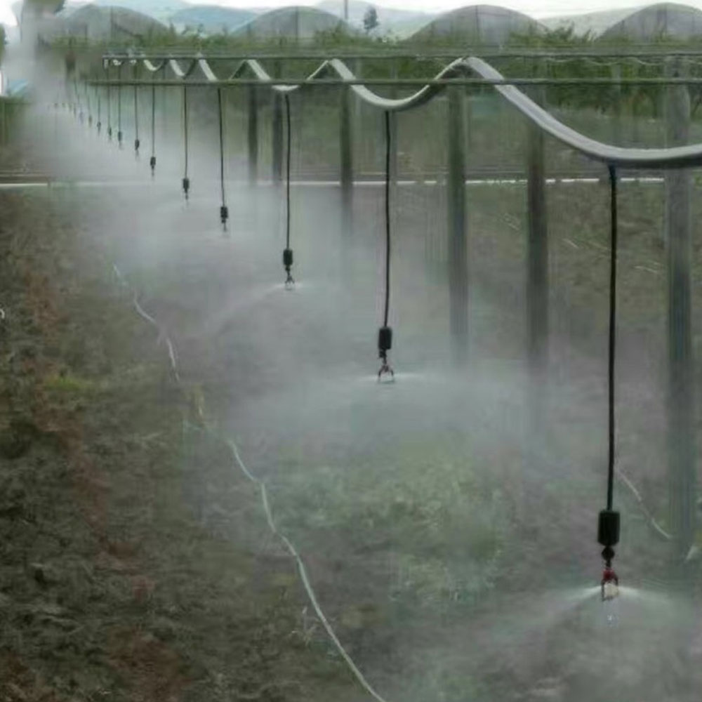 5 hoofd Micro Watering Irrigatiesysteem Fog Koeling Nozzle Tuin Kas Verstelbare Sproeikop