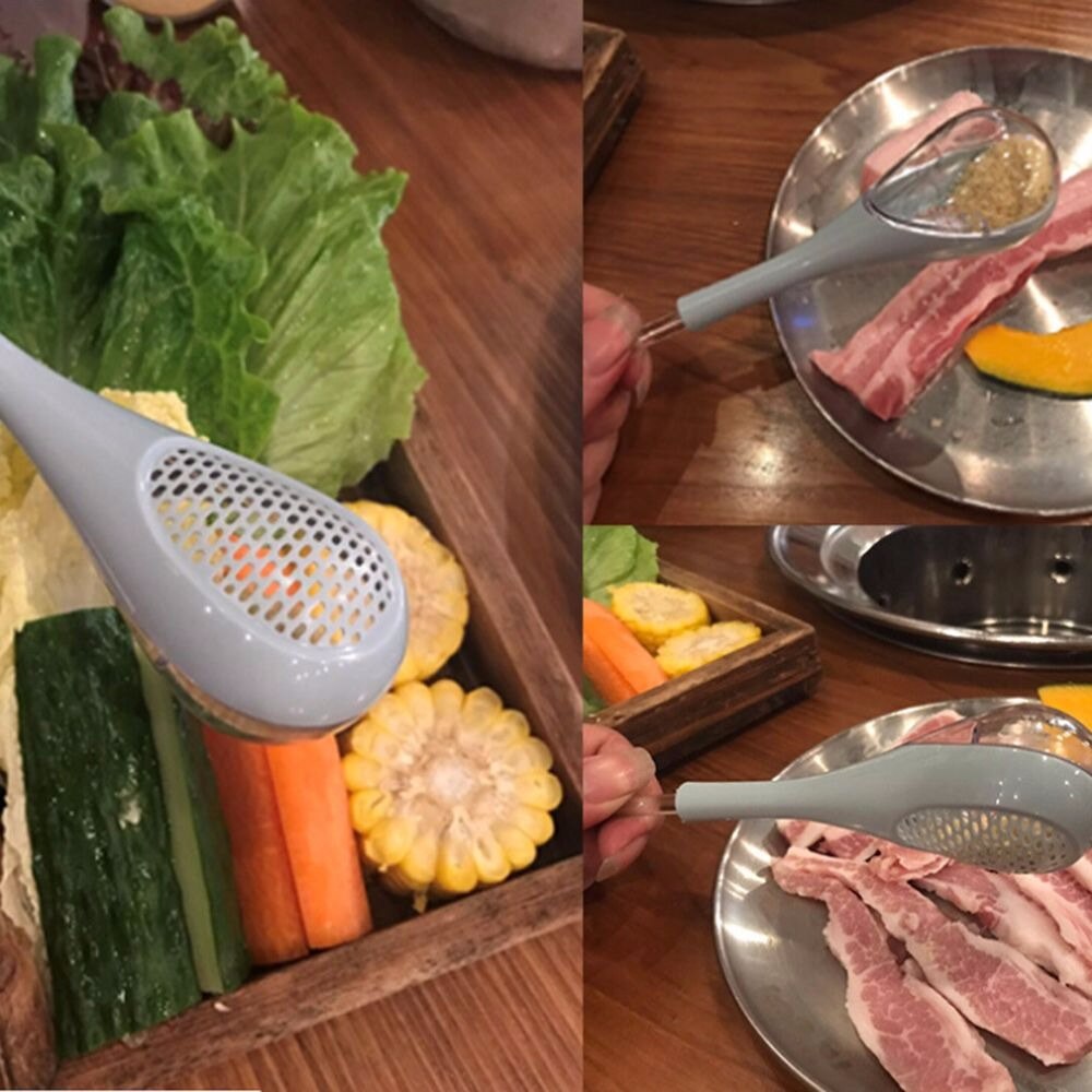 1pc Long Handle Seasoning Scoop Plastic Spice Spoon Filter Pepper Salt Spoons Kitchen Cooking Tools Multi-Purpose Spoon