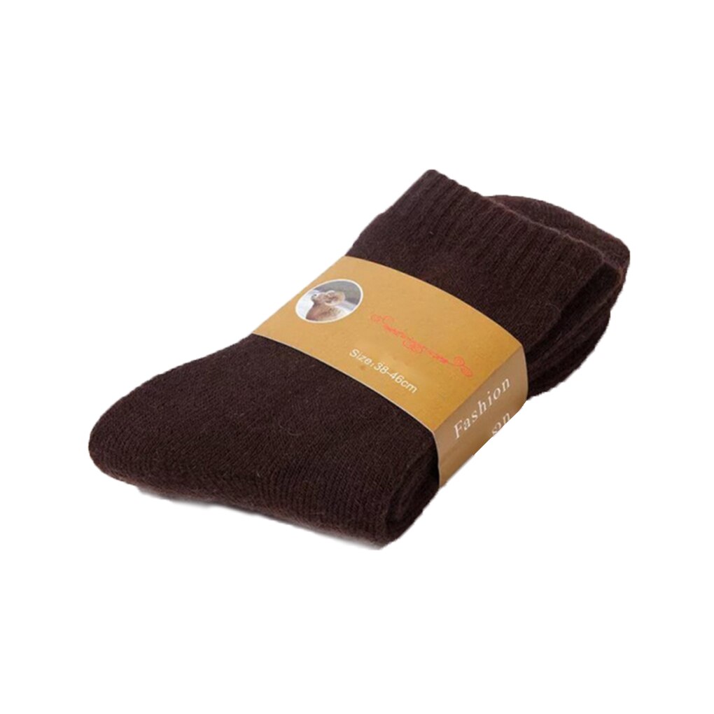 Winter herensokken dikke kasjmier wollen sportsokken outdoor effen sokken herfst winter warmere sokken