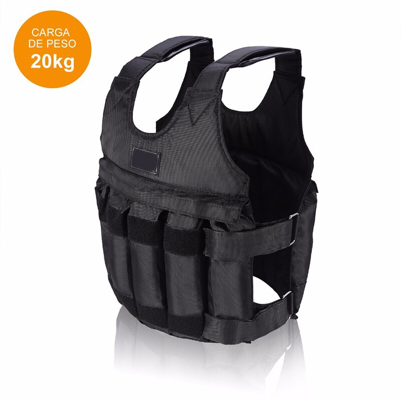 Gilet ajustable pondéré 20kg 50kg, veste Fitness, équipement Fitness, gymnastique, boxe, N66: 20kg
