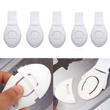 5 Pcs Kids Cabinet Door Drawers Safety Locks Refrigerator Locks Children Safety Protection Security Locks Straps Protector #40: Default Title