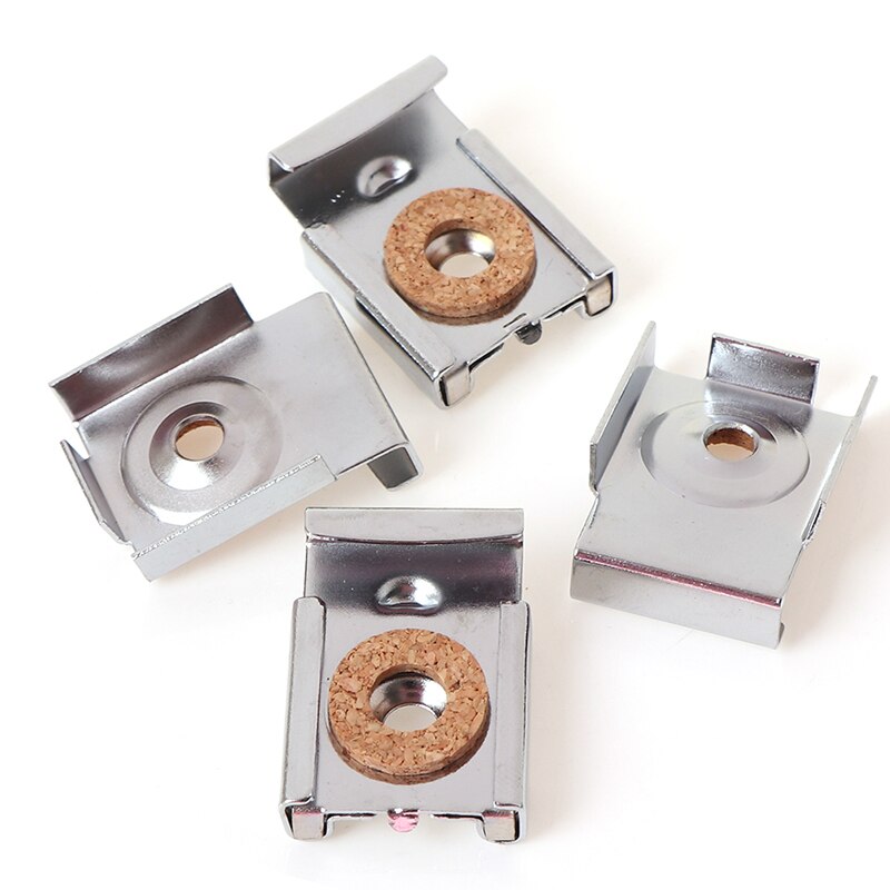 4PCS/Set Easy Install Square Bathroom Multifunctional Durable Mirror Clips Adjustable Bedroom Hanger Spring Loaded Wall Bracket