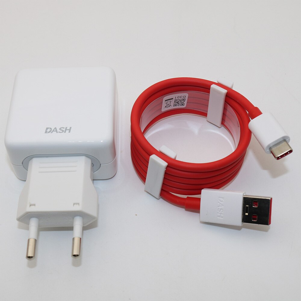 Original eu/us oneplus 6 dash billaddare one plus 6t 5t 5 3t 3 smartphone 5v / 4a snabbladdande usb-strömadapter vägg: Eu ladda x kabel