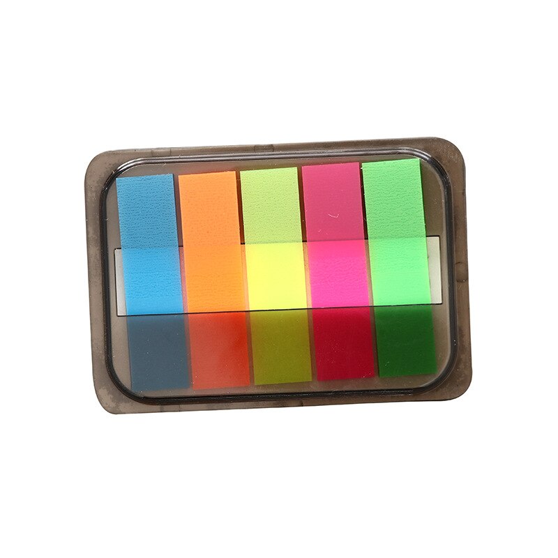 Message Notepad Bookmark Box Fluorescent Color Note Book Instructions Memo Sheets Office and School Supplies Index Sticker