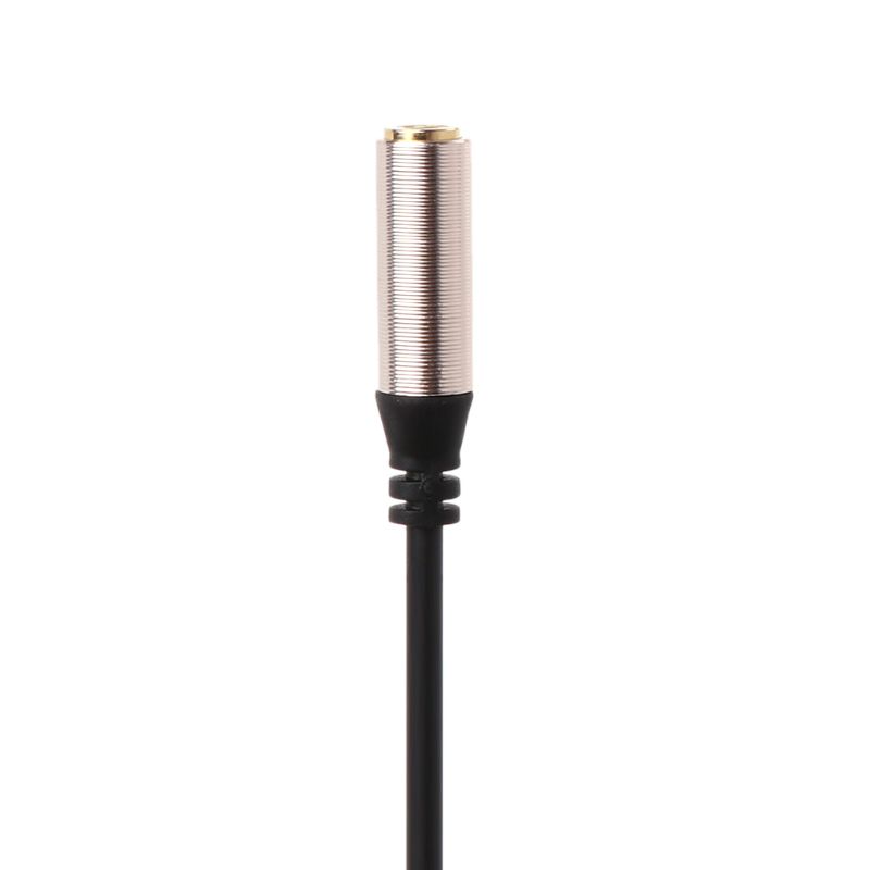 24cm 90 Degree Single Elbow 3.5mm Extension Cable For PC Speaker Headsets
