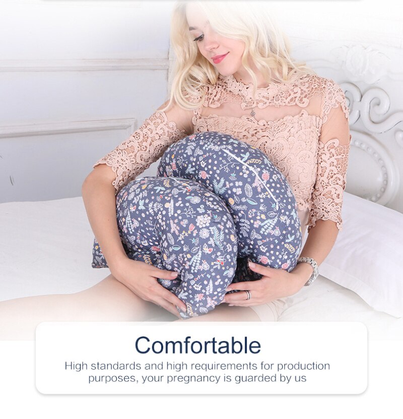 Femmes enceintes oreiller taille côté sommeil oreiller multi-fonction en forme de U fournitures de sommeil oreiller estomac ascenseur