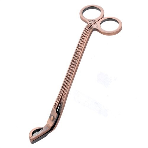 1Pc Stainless Steel Candle Wick Trimmer Oil Lamp Trim Scissor Cutter Snuffer Tool Hook Clipper Candle Accessories 180*57mm: D