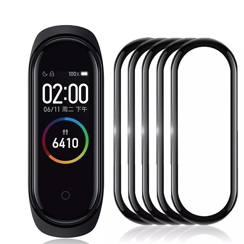 Cristal Protector 3D para Xiaomi Mi Band 4, 5, 6, Protector de pantalla para reloj inteligente xiaomi Mi Band 5, 6 y 4, película suave