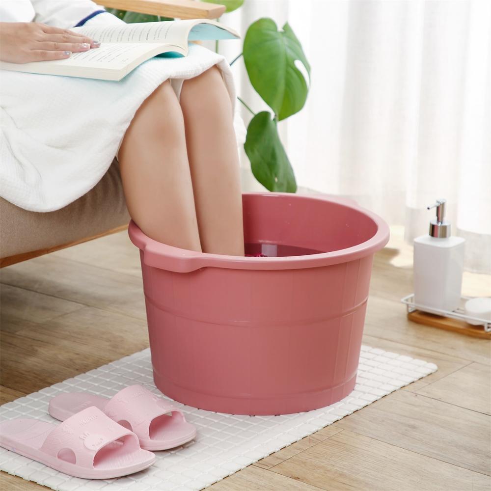 1pc Kunststoff Eimer Fuß Badewanne Schlecht Eimer Schlecht Fuß Waschbecken Wäsche Eimer Tragbare Wasser Behälter Schlecht Zubehör