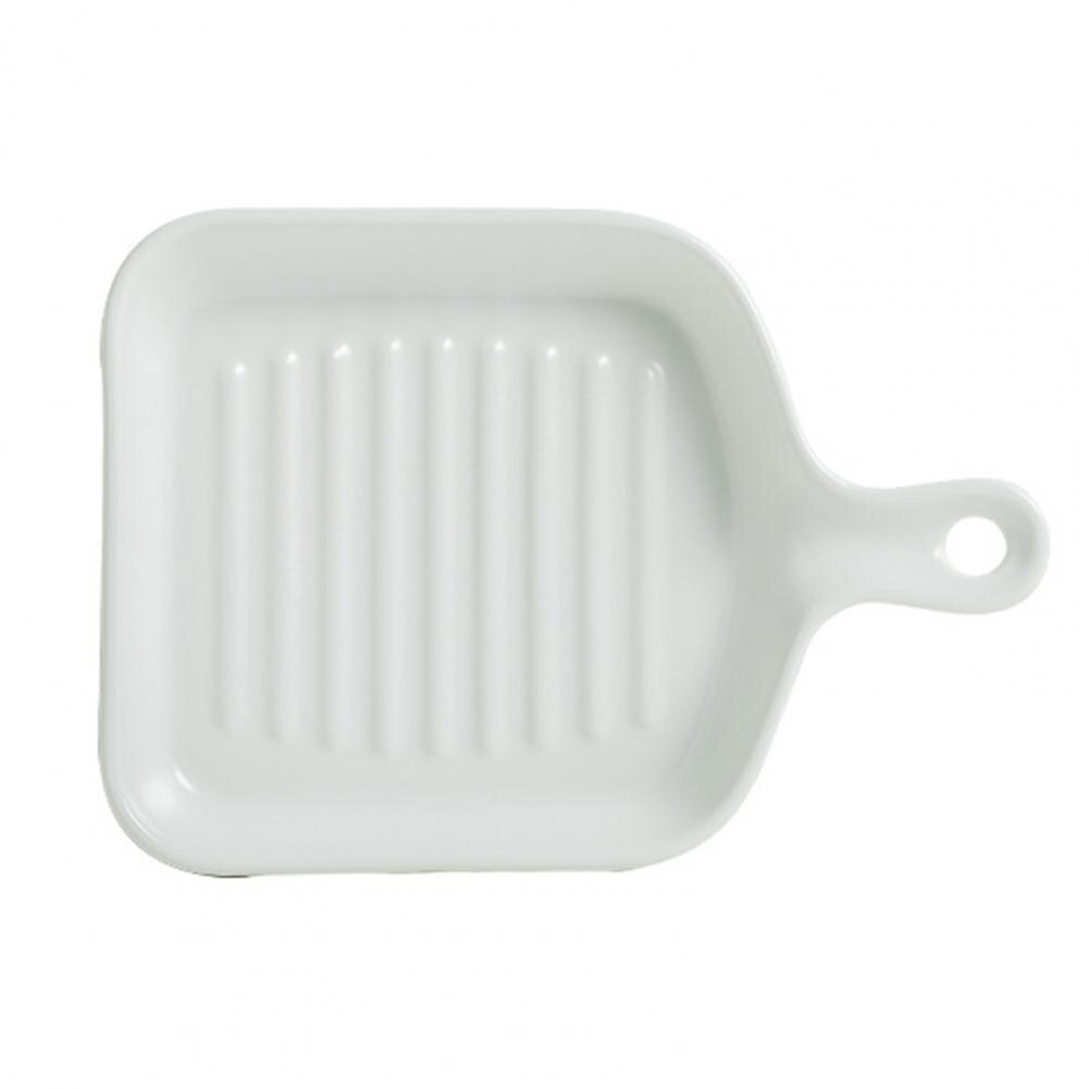 Voedsel Plaat Non-stick Warmte-Geïsoleerde Keramische Keuken Koken Plaat Voor Thuis: WHITE