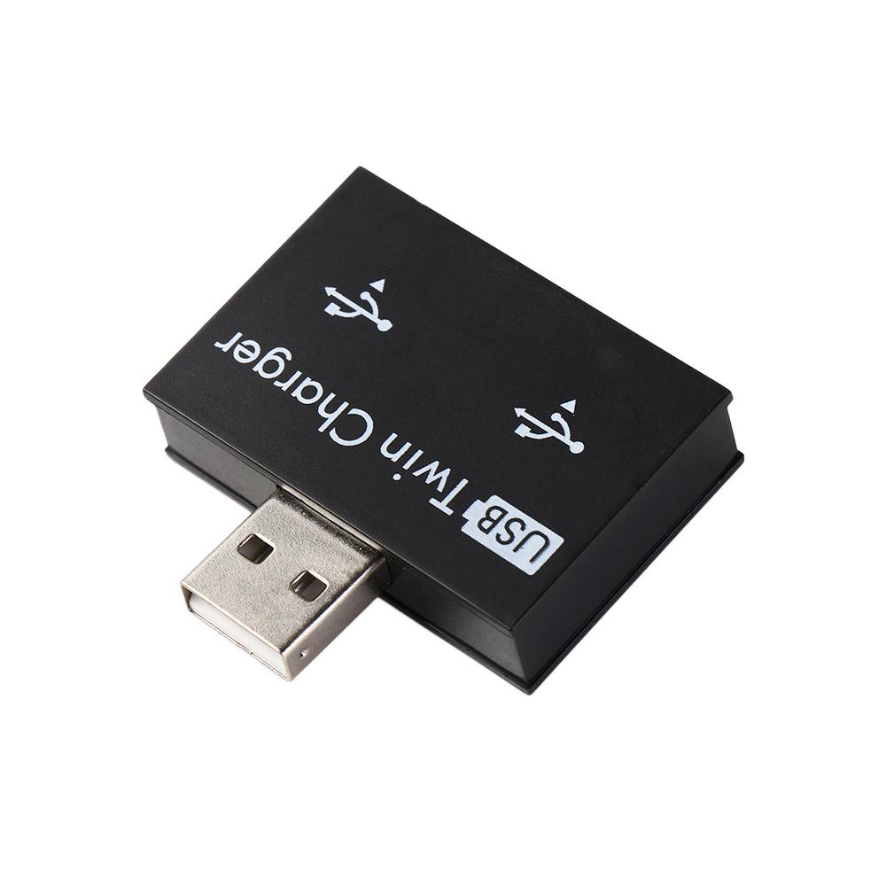 Konwerter Hub Adapter HUB Rozgałęźnik USB 2.0 Koncentrator ładowania 1 męski na 2-portowy żeński Przedłużacz ładowania USB2.0 Rozgałęźnik ładowania