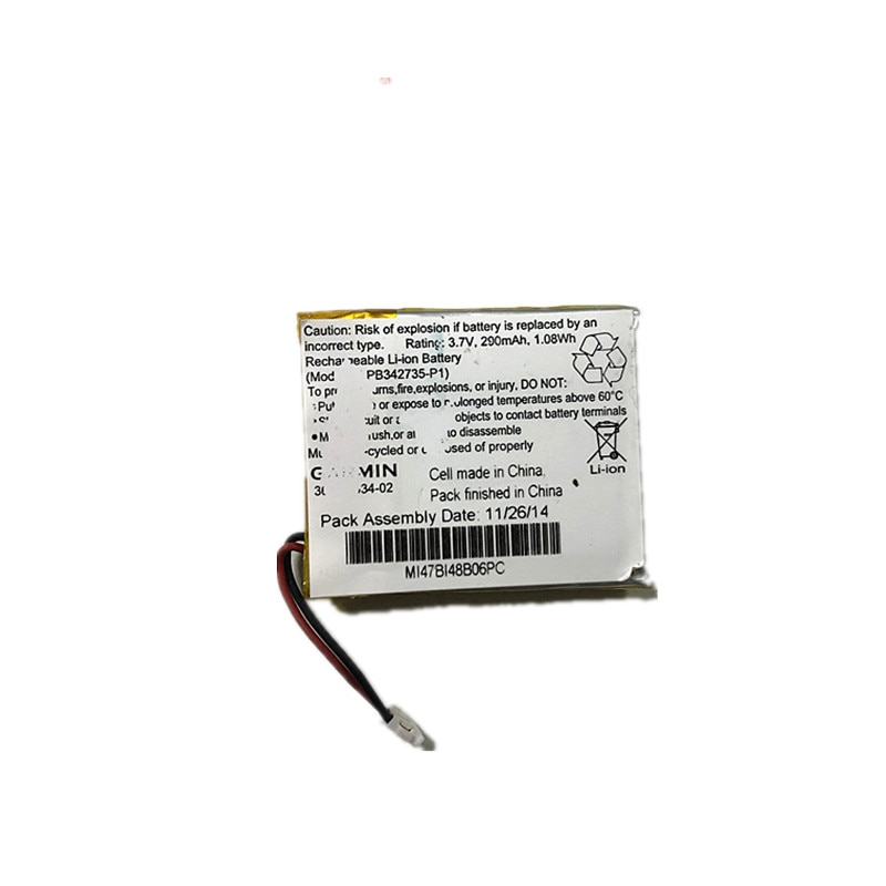 Genuine Battery for Garmin Fenix 3 HR 361-00034-02 290mah Rechargeable Li-ion Battery for Garmin Replacement Parts