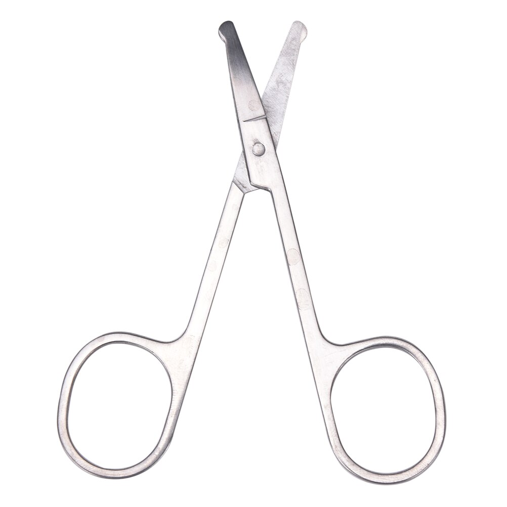Safety Scissors Multi Purpose Scissor with Round Tip for Facial Hair Eyebrow Beard Mustache Trimming Rounded Nose Hair Trimmer