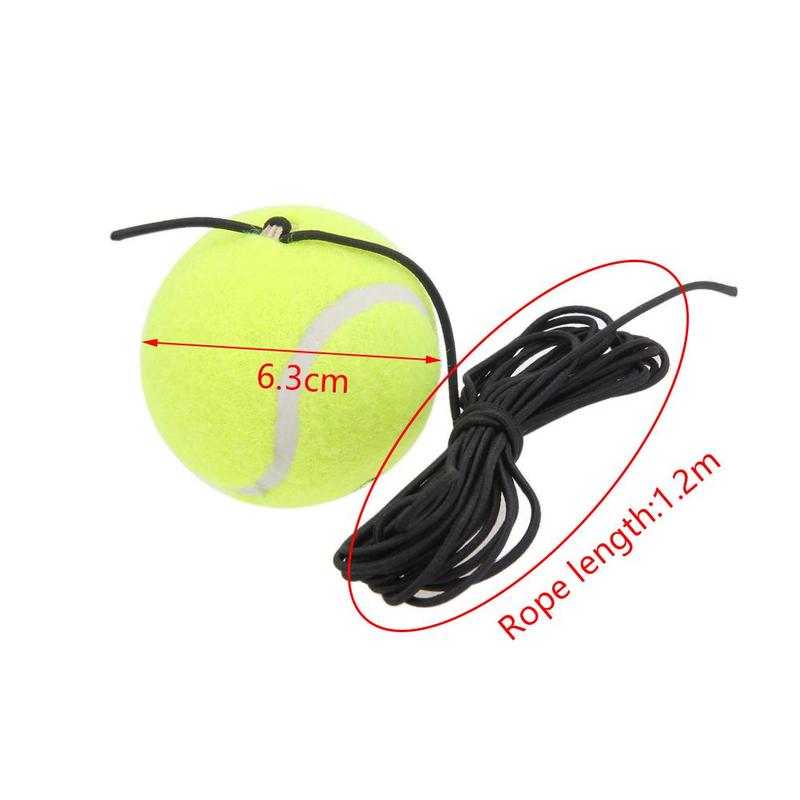 1 stk enkelt træningsreb tennis fed elastisk bold newbie resistent gummi tennis trænings reb  u5 s 5