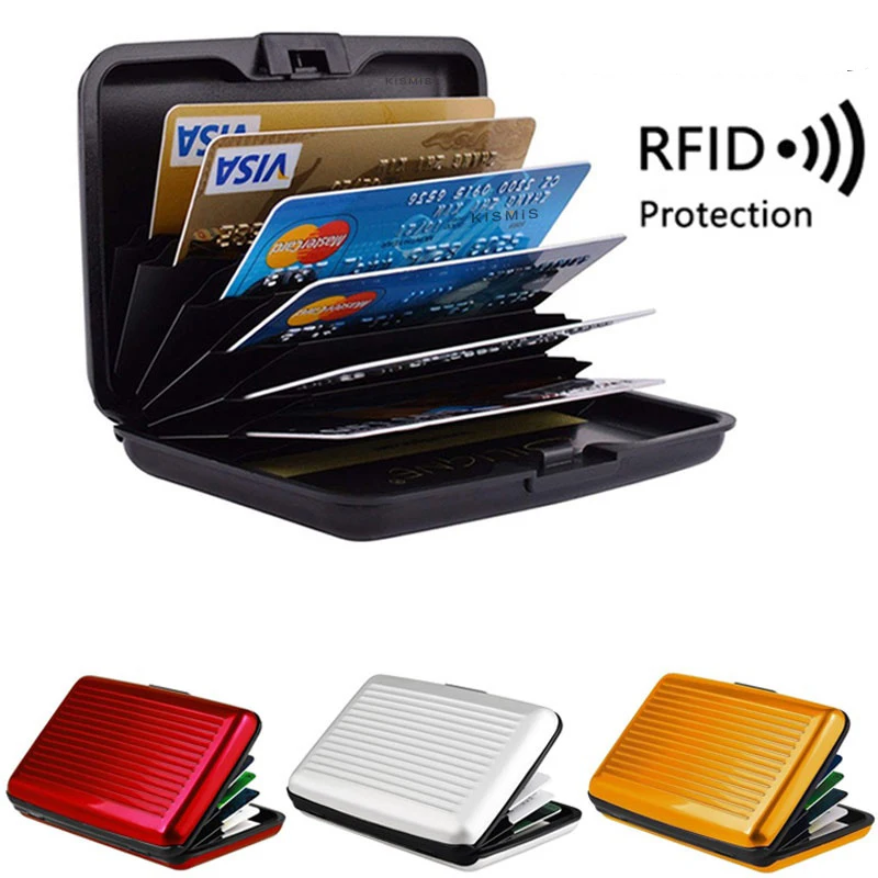 RFID-Geldbörse aus Metall und Geschäft-Ich würde-Kreditkarte für Damen und Herren, Geschäft-Ich würde-Kreditkarte, Schutz-Geldbörse, Kartenhalter, Paketbox