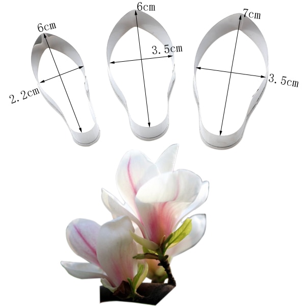 Magnolia Petal Veiner & Cutter Flower Petals Shape Silicone Mold Fondant Chocolate Cake Tools Baking Cookie Moulds Decorat CS326