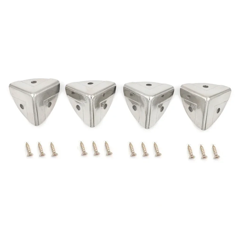 4/8/12pc Metall Box Eckenschutz Holz Box Coner Protector Möbel Hardware Protector Dekorative Retro Eisen Eckenschutz: Nickel