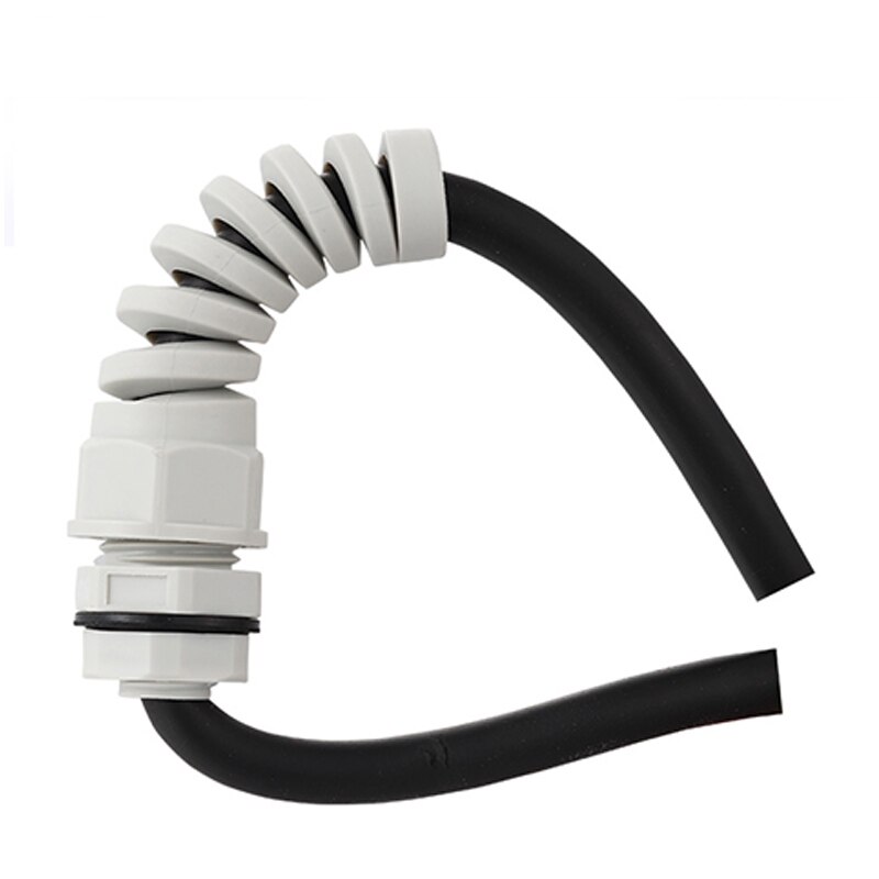 5 pièces IP68 étanche anti-flexion longue câble joint manchon connecteur plastique vis contrainte protecteur M12 PG7 / PG9 / PG11 3-6mm