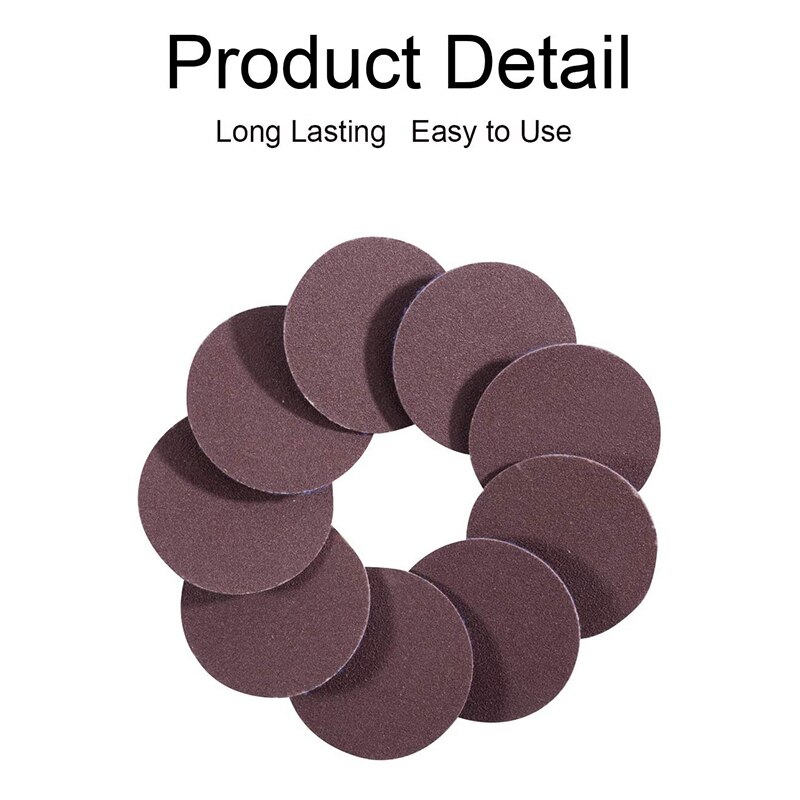 50PCS 2 Inch Roloc Disc 120 Grit Sanding Discs Set for Air Die Grinder Quick Change Sanding Disc Roloc Assortment