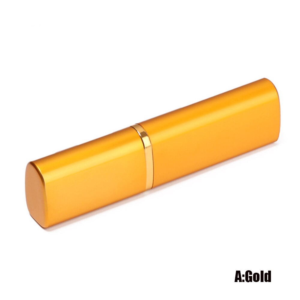Leuke Aluminiumoxide Etui Metalen Glazen Doos Vrouwen Mannen Mini Draagbare Leesbril Zonnebril Case Eyewear Protector: A gold