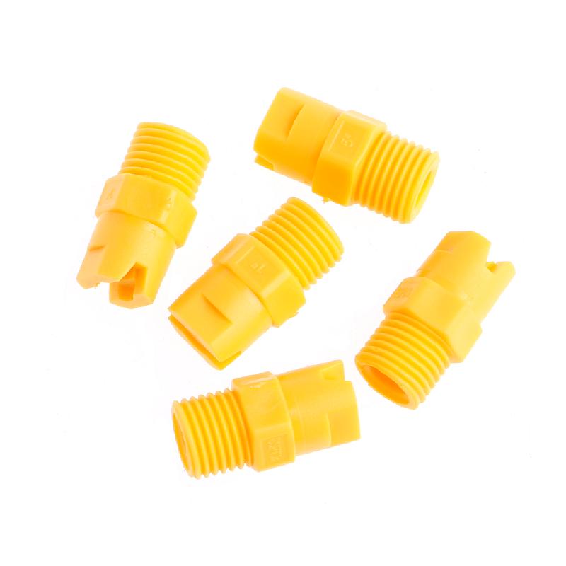 Plastic Vee Jet Flat Fan Spray Nozzle 1/8"1/4" 1/2" Industrial Cleaning Washing