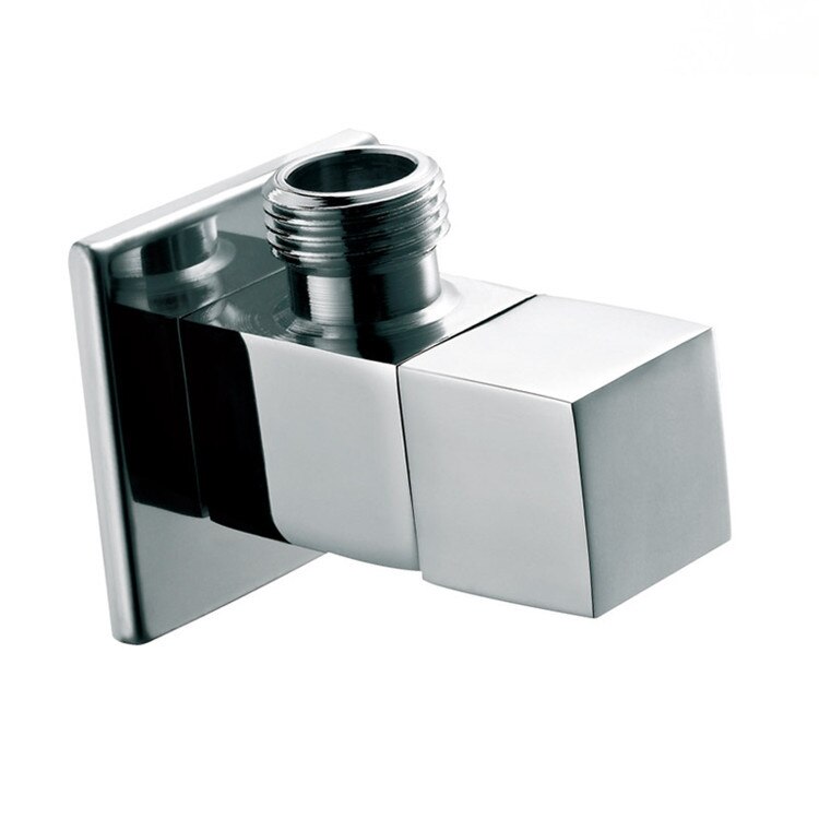 2 stks met vierkante afsluitklep angled valve g1/2 "buitendraad flow water regelkleppen, messing cartridge 11-051