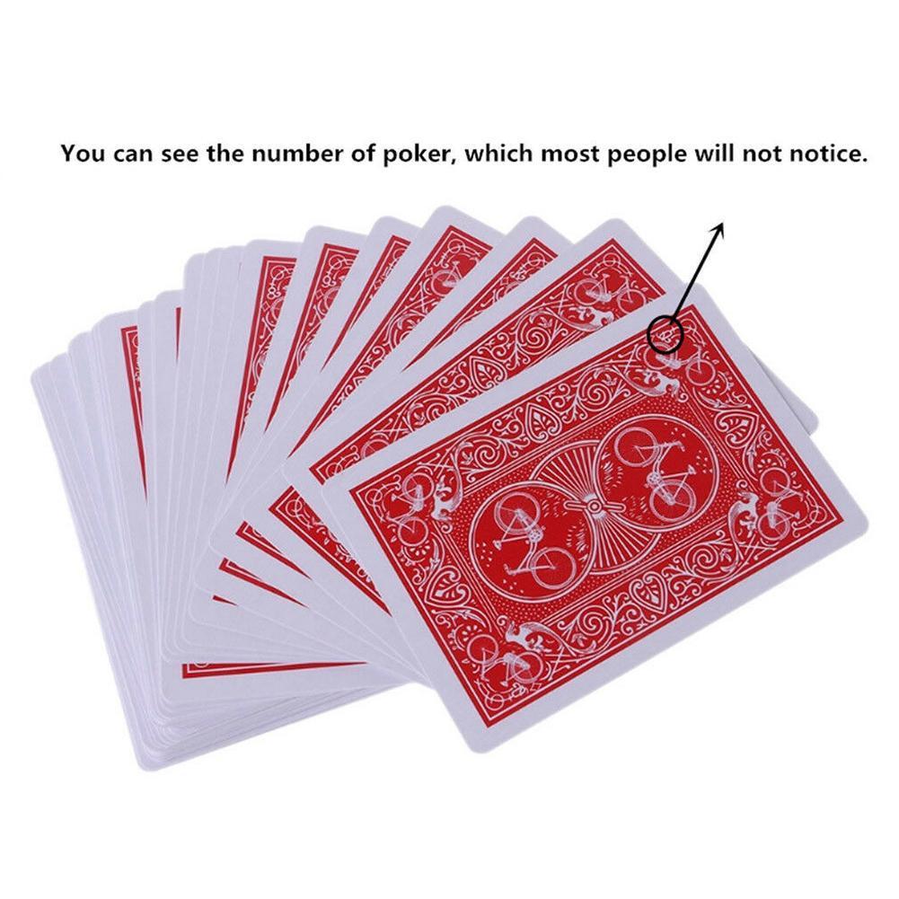 Secret Gemarkeerd Poker Kaarten See Through Speelkaarten Eenvoudige Maar Onverwachte Game Party Magic Speelgoed Goocheltrucs U0W9