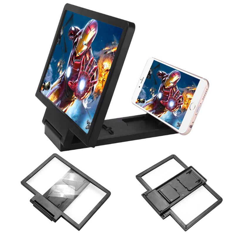 3D Hd Stand Screen Versterker Mobiele Telefoon Vergrootglas Voor Video Vouwen Vergrote Ogen Bescherming Houder Universele