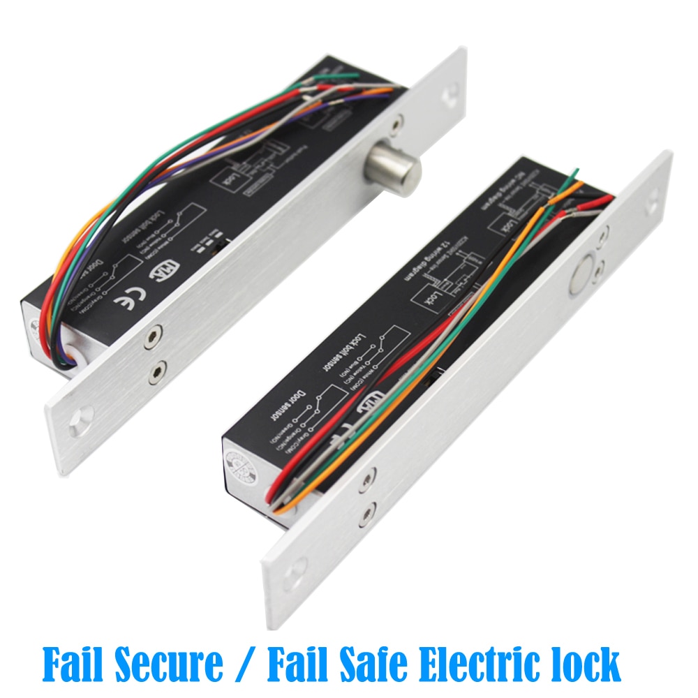 5-draden DC12V Elektrisch slot Magnetisch NC/NO-uitgang met timer Insteekdeurslot Fail Safe fail Secure Bolt Insteekdeurslot