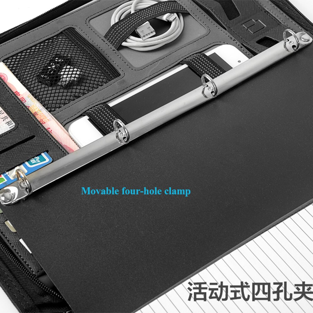 A4 multi-function file leather sales manager folder