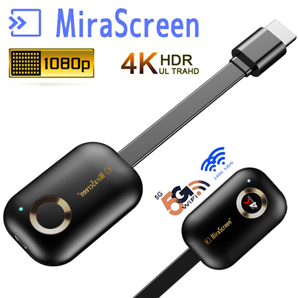 2.4G 4K/5G 1080P Draadloze Hdmi Voor Android Tv Stick Miracast Airplay Ontvanger Wifi Dongle spiegel Screen Streamer Cast