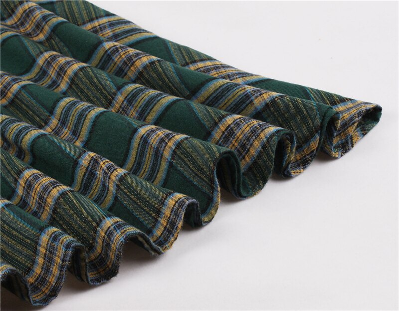 Summer Women Clothing Summer Retro 50s 60s Plaid Swing Dress Female Rockabilly Party Midi Dresses Vintage Tunic Vestidos