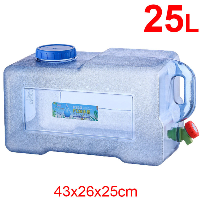 UPORS Portable Water Storage Containers with Faucet Large Water Bucket Jug Tank for Camping Outdoor Hiking BPA-Free: 25L