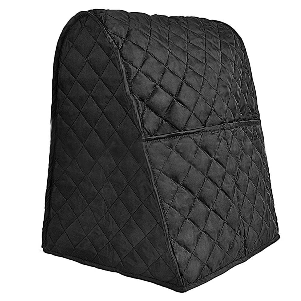 Dustproof Waterproof Cloth Quilted Blender Cover Organizer Bag for Kitchen Mixer: black