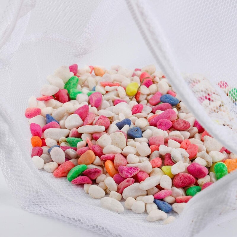 Aquarium Filter Bags 30Pcs Mesh Filter Media Bags with Zipper for Activated Carbon Biospheres Ceramic Rings Fish Tank