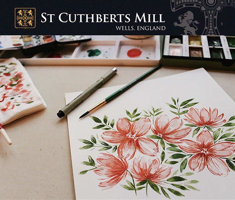 Saunder Waterford Aquarel Papier Wol Katoen Pulp Kleur Lood Hoge Witte 190G 10 Lakens Medium Fijne Lijnen 8K 16K Schetsboek