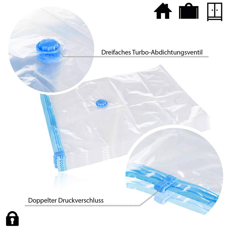 12 pcs set vacuum bag 60x40 cm storage bag sack vacuum bag
